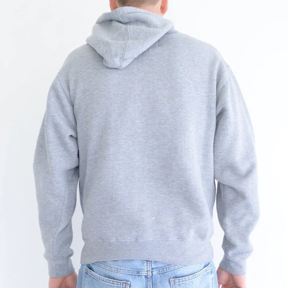 90S J America Sportswear Gray Michigan State Spartans Pull Over Hooded  Sweater - Picture 2 of 10